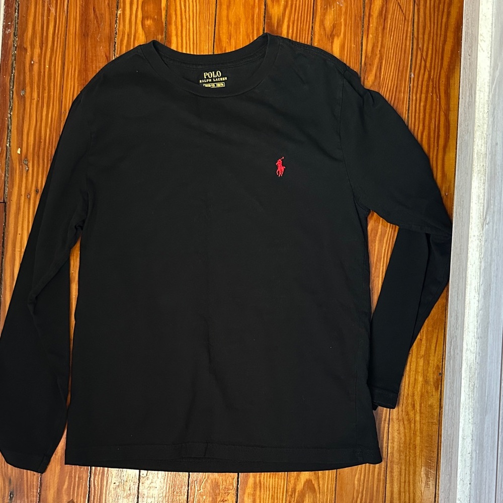 Polo by Ralph Lauren Black Tee with Yellow Logo